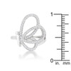 Bea 0.4ct CZ Rhodium Pave Butterfly Ring