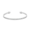 Channel-Set Clear Crystal Cuff