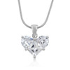 Classic Clear Heart Pendant