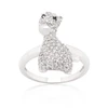 Cubic Zirconia Giraffe Ring