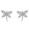 Cubic Zirconia Dragonfly Earrings