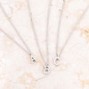 Elaina Rhodium Stainless Steel I Initial Necklace