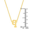 Golden Initial Q Pendant