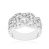 Braided CZ Cocktail Ring
