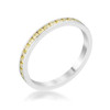 Teresa 0.5ct Jonquil CZ Stainless Steel Eternity Band