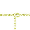 Golden Graduated Cubic Zirconia Circle Pendant