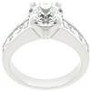 Classic Rhodium Plated Engagement Ring