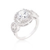 Round Cut Trio Cubic Zirconia Ring