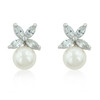 Butterfly Pearl Stud Earrings