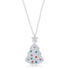 Multicolor Christmas Tree Drop Necklace