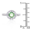 Bella Birthstone Engagement Ring in Green