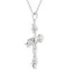 Brilliant Cubic Zirconia Cross Pendant
