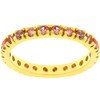 Pink Cubic Zirconia Eternity Ring