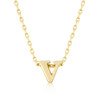 Golden Initial V Pendant