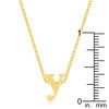 Golden Initial Y Pendant