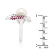 Pearl Crab Cubic Zirconia Ring
