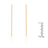 Carolee Gold Stainless Steel Line Drop Earrings