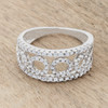 Rina 0.5ct CZ Rhodium Contemporary Band Ring