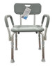Bathroom Perfect Shower Chair with Back & Padded Arms Cs/2