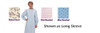 Ladylace Reusable Gown Pink Rosebud Short Sleeves