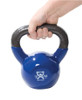 Kettlebell Vinyl Coated Weight Black  20lb  10