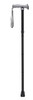 Folding Cane Alum w/Gel Grip Black