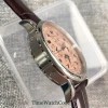Color: Orange - Corgeut 42mm Automatic Men's Watch Date Day Month Year Rose Gold Dial Multifunction