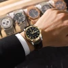 Color: Pink - POEDAGAR Luxury Business Man Wristwatch Waterproof Luminous Date Week Men Watch For M
