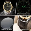 Color: green - POEDAGAR Luxury Business Man Wristwatch Waterproof Luminous Date Week Men Watch For 