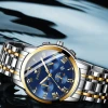 Color: Pink - BINBONG Men Watches 2023 Top Brand Luxury Waterproof Date Clock Male Steel Strap Casu