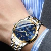 Color: Pink - BINBONG Men Watches 2023 Top Brand Luxury Waterproof Date Clock Male Steel Strap Casu