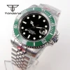 Color: Pink - Tandorio NH35A Date Stainless Steel 40mm Dive Automatic Men Watch Sapphire Crystal Ro