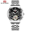 Color: Brown - Relogio Masculino Top Brand Mens Luxury Watch Stainless Steel Luminescence Clock Cas