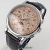 Color: Other - Corgeut 42mm Automatic Men's Watch Date Day Month Year Rose Gold Dial Multifunction 