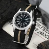 Color: grey - Militado ML05 Military Watch VH31 Quartz Movement Domed Sapphire Crystal Wristwatch H