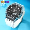 Color: Coffee, Ships From: CHINA - SKMEI Waterproof Men Watch Countdown Stopwatch Led Light Electro