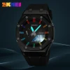 Color: Brown, Ships From: CHINA - SKMEI Waterproof Men Watch Countdown Stopwatch Led Light Electron