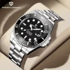 Color: black - PAGANI DESIGN Men Mechanical Wristwatch Luxury Ceramic Bezel Automatic Watch Sapphir