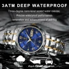 Color: Gold - POEDAGAR Top Luxury Men Quartz Watch For Men Sports Waterproof Luminous Stainless Ste