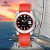 Color: Brown - ADDIESDIVE Rotatable Bezel Watch For Men 41mm Quartz Watch Stainless Seel BGW9 Lumin