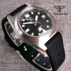 Color: Brown - Tandorio Black/Blue/Green Sunburst Dial NH35A 38mm Automatic Men's Watch 200M Brushe