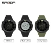 Color: Multicolor - SANDA  Top Brand G style Military Sport Outdoor Watches Men LED Digital Waterpr