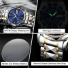 Color: Rose - POEDAGAR Top Luxury Men Quartz Watch For Men Sports Waterproof Luminous Stainless Ste