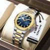 POEDAGAR Luxury Square Watch for Woman Waterproof Luminous Date Ladies Watch Stainless Steel Quartz