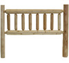 Natural Cedar Log Double Headboard