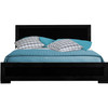 Black Solid and Manufactured Wood Queen Bed Frame