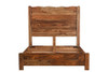 Brown Live Edge Solid Wood Queen Bed Frame