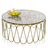 11" Gold and Bronze Aluminum Oval Centerpiece Bowl