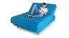 Turquoise Full Adjustable Upholstered Polyester No Bed Frame with Mattress