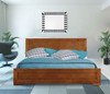Oak Solid and Manufactured Wood King Bed Frame